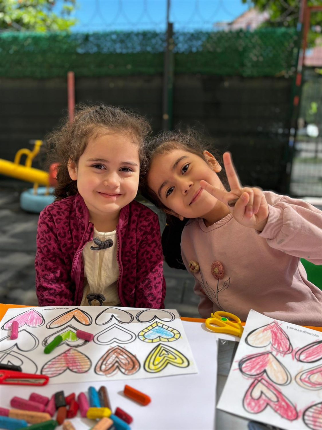 Cesur Anaokulu sanat ve çizgi çalışması